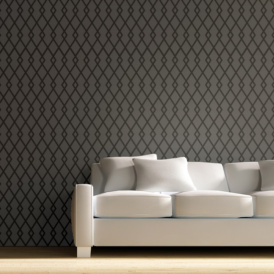 Wallace stencil Living Room Ideabook: