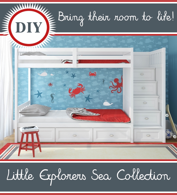 Little Explorers Sea Collection Stencils